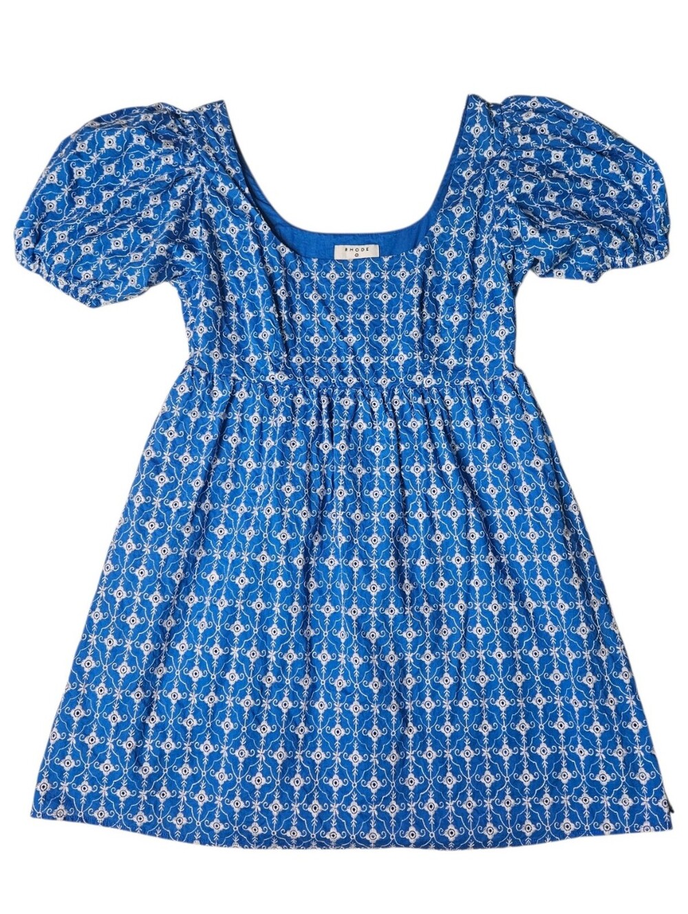 Rhode x Target Blue Eyelet Mini Dress - Picture 3 of 10